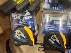 Lot - New Vulcan Tape Measures and Screwdrivers