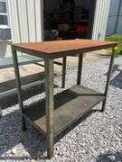 Steel Work Table - 48in x 24in x 43.5in