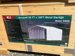 KJ Unused K2030 20ftx30ft Metal Garage