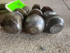 Lot - Assorted Hitch Balls, Heavy Duty C-Clamp
