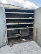4-Door Steel Unit with Shelves and Storage Bins - 121in L x 24.5in W x 72in H
