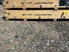 KJ Unused K1912 20ftx12ft Livestock Metal Shed