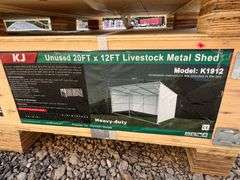 KJ Unused K1912 20ftx12ft Livestock Metal Shed