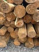 Untreated Wood Posts - Qty: 63