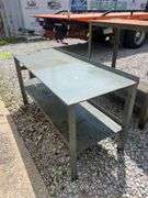 Steel Work Table - 61in x 24in x 29in