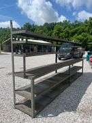 Steel Work Table - 170.5in x 25in x 81in