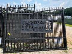 2025 KJ Unused K0720-6 Metal Farm Driveway Gates