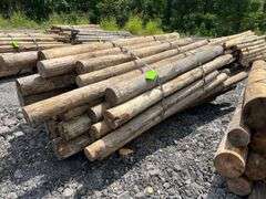Untreated Wood Posts - Qty: 52