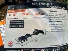 2025 Wolverine Unused MAD-12-12D Mini-Skidsteer Auger Drive and Bit