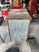 Galvanized Metal Bin on Wheels