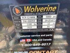2025 Wolverine Unused RCR-12-84W Skid Steer Rock Rake
