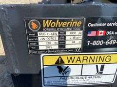 2025 Wolverine Unused MSG-11-44W Mini Skid Steer Stump Grapple