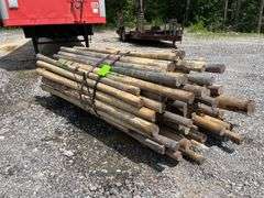 Untreated Wood Posts - Qty: 77