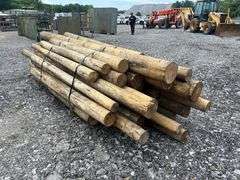 Untreated Wood Posts - Qty: 43