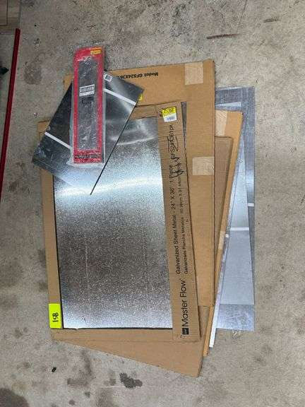 Lot - Assorted Galvanized Sheet Metal image