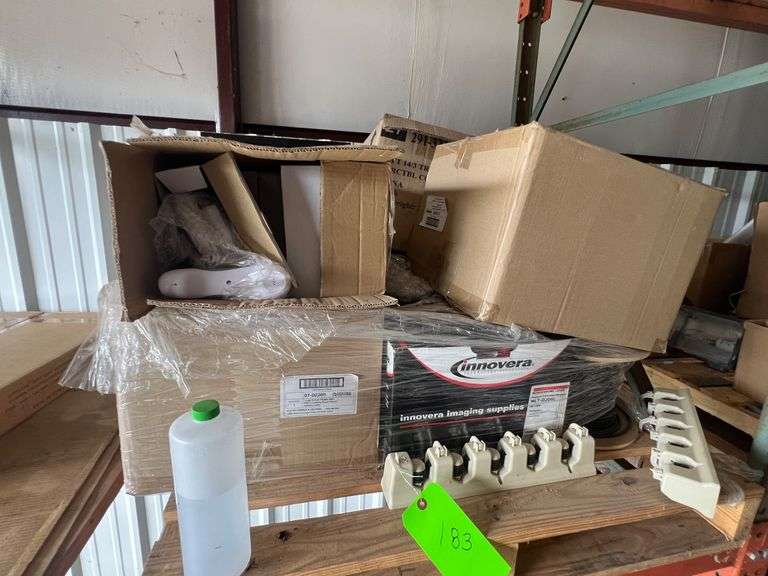 Pallet:  Phone, Large Plastic reel, reels of cable, adaptors image