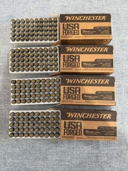Winchester 9mm Luger - (4) Boxes of 50 image