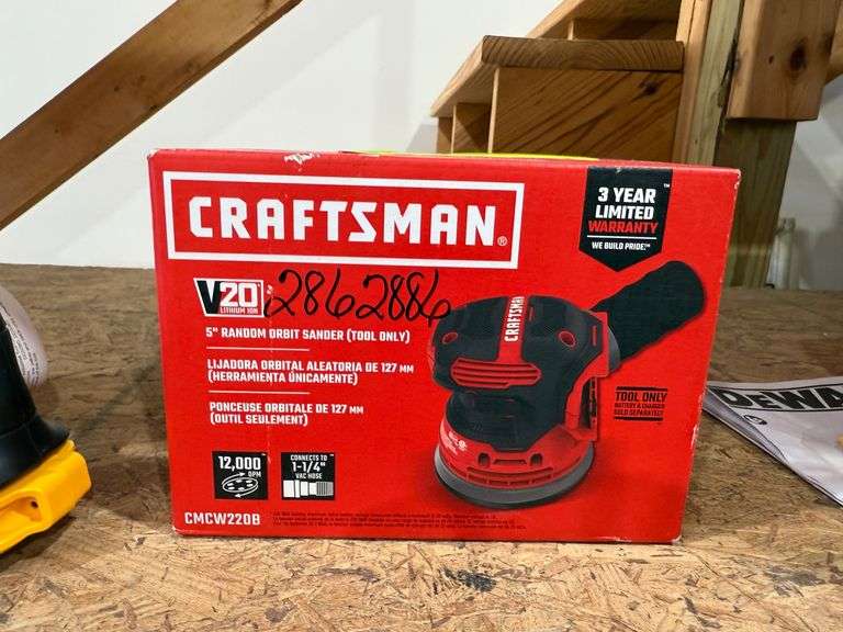 New Craftsman 20V 5in Sander - Tool Only image