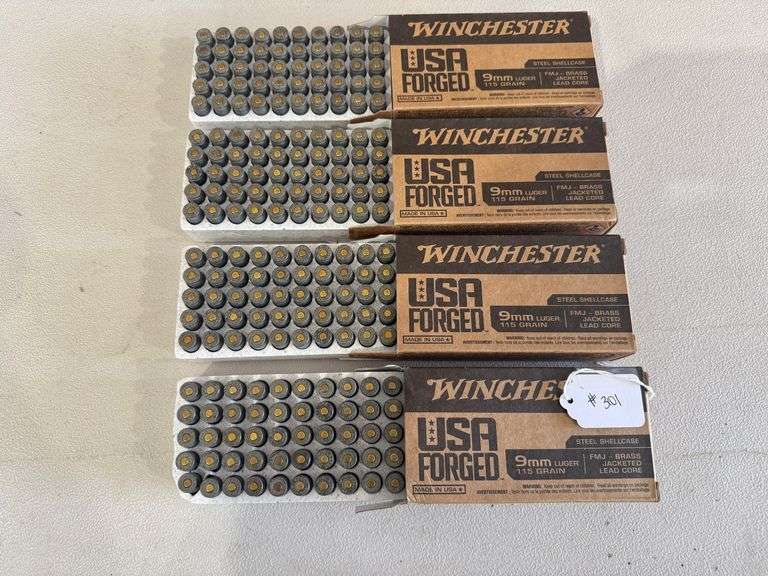 Winchester 9mm Luger - (4) Boxes of 50 image