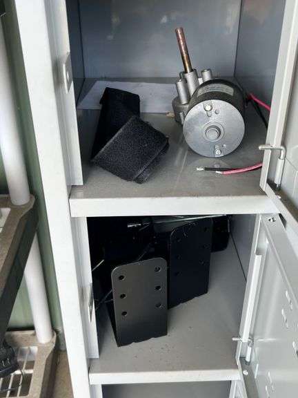 Lockers with contents