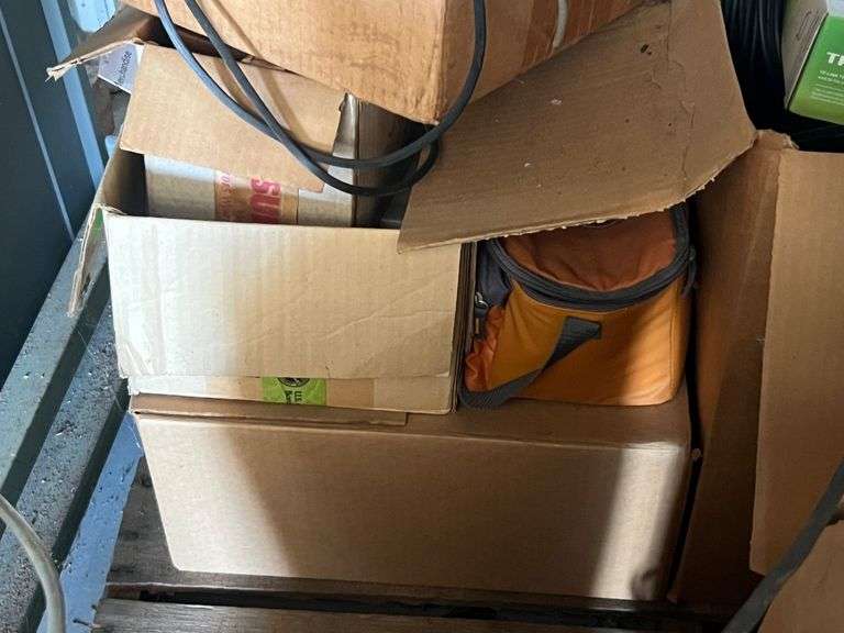 LARGE LOT of misc reel parts, surveillance equipment, large amounts of wire cables