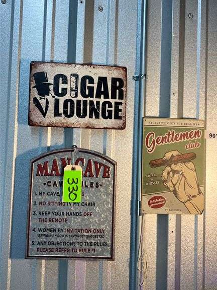 (3) Man Cave Signs/Cigar Signs image