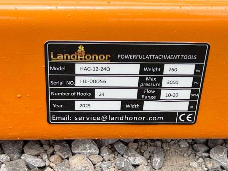 2025 Landhonor Unused HAG-12-24Q Skid Steer Hay Accumulator Grapple