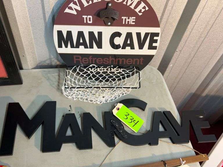 (2) Man Cave Signs