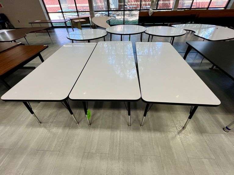 (3) Classroom Dry Erase Top Tables image