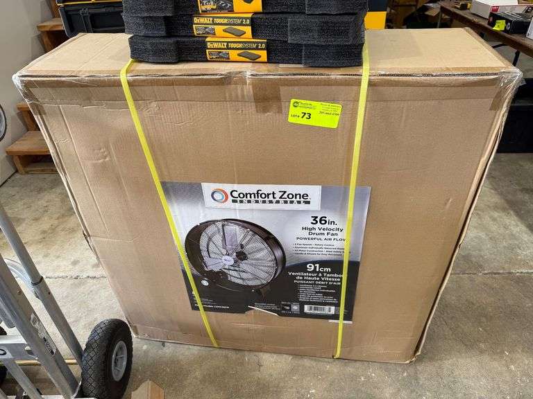 New Comfort Zone 36in 2-Speed Fan with Wheels image