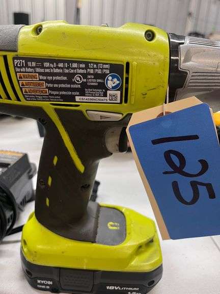 Ryobi P271 Drill 18V with Charger