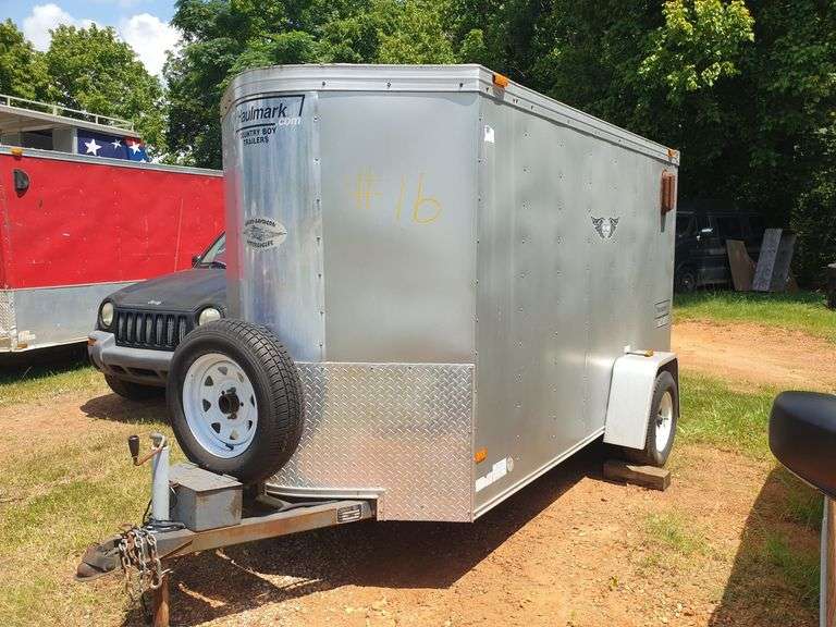 12 ft Haulmark Transport DLX Motorcycle Carrier with Solar Panel image