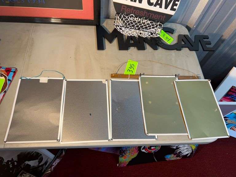(5) Metal Band Signs