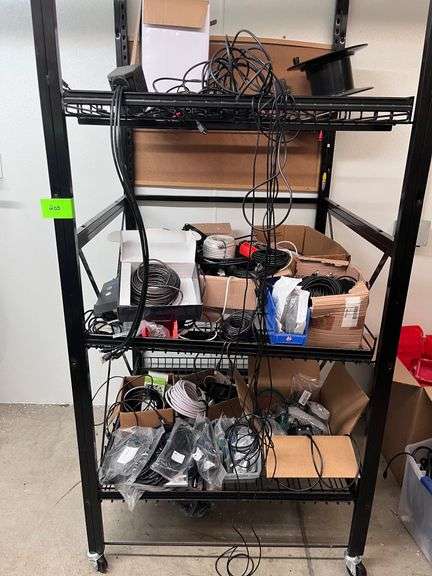Metal Shelf with all contents image
