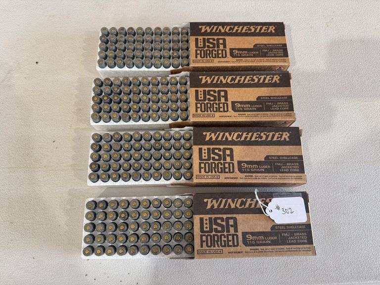 Winchester 9mm Luger - (4) Boxes of 50 image