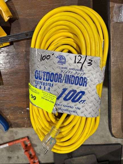 New 100ft Extension Cord, 12/3 image