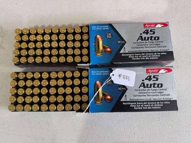 Aguila 45 Auto Ammo - (2) Boxes of 50 image
