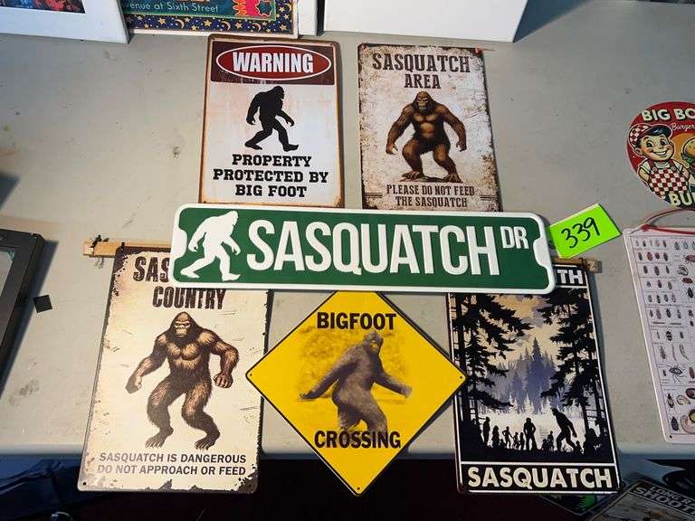 (6) Sasquatch Signs image