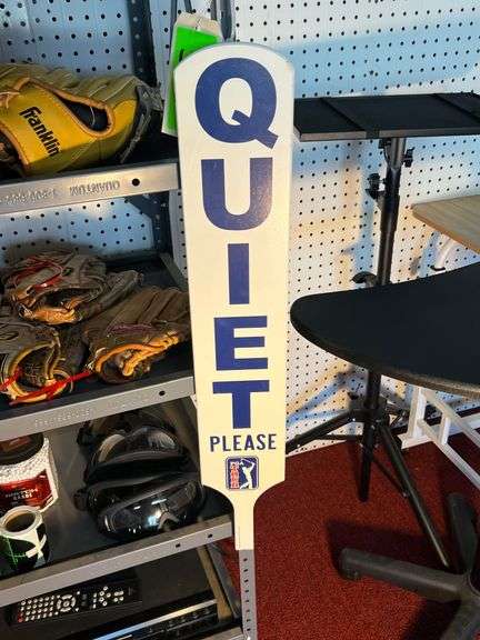 "Quiet Please" - PGA Tour Golf Sign image