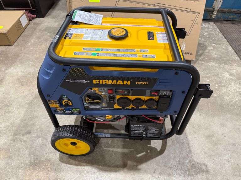 Firman 7500 Watt Portable Generator Electric Start image