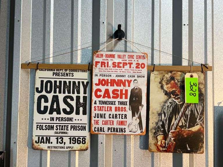 (3) Johnny Cash Art Work image