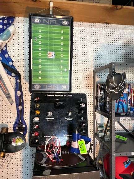 College Football Tracker Board with helmets/megaphone image