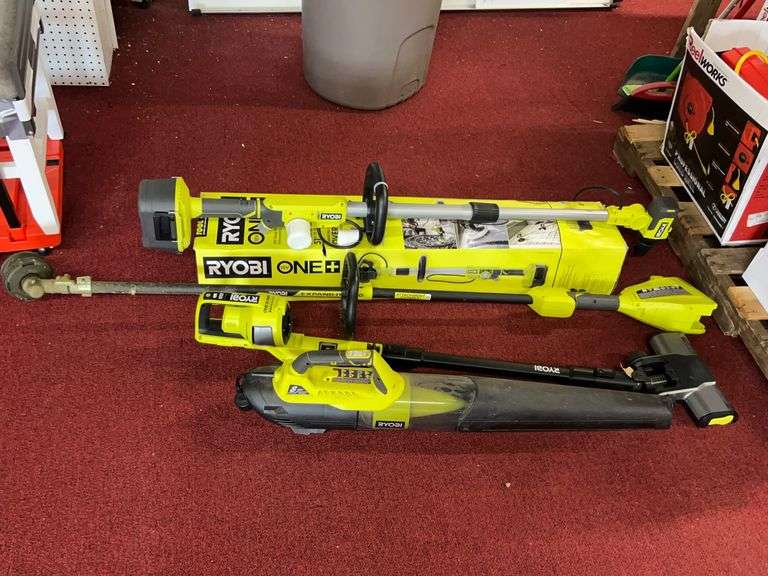 Ryobi Blower/weedeater/telescoping scrubber image