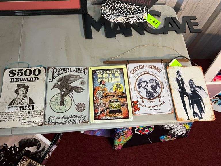 (5) Metal Band Signs image