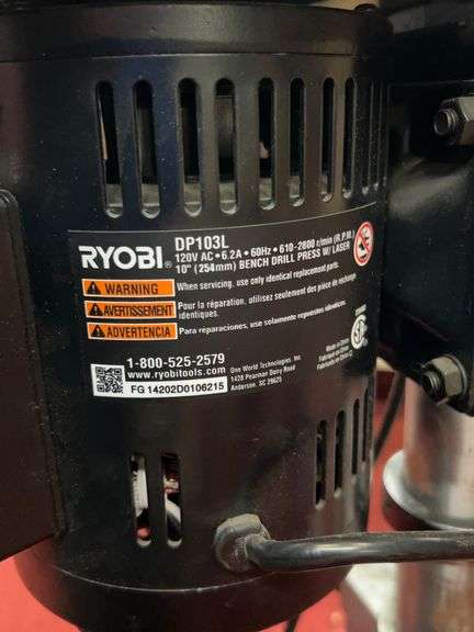 Ryobi DP103L 10" Drill Press with Laser