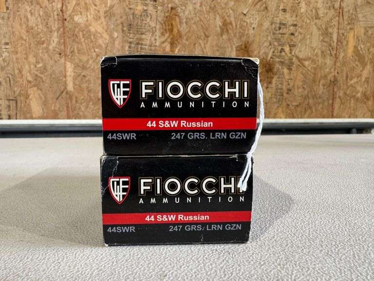 Fiocchi 44 S&W Russian Ammo - (2) Boxes of 50 image