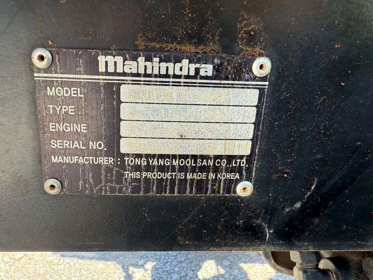 Mahindra 5010 Enclosed Cab Tractor with Front End Loader