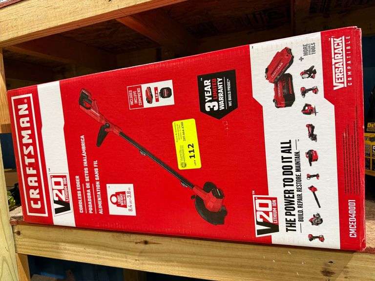 New Craftsman Cordless Edger with Battery and Charger image