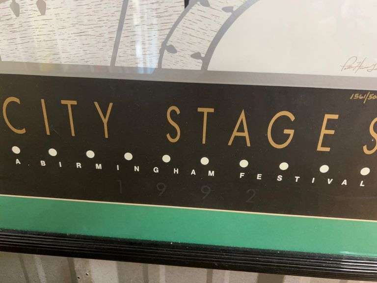 (2) Framed Art Pieces: City Stages/Numbered/Signed
