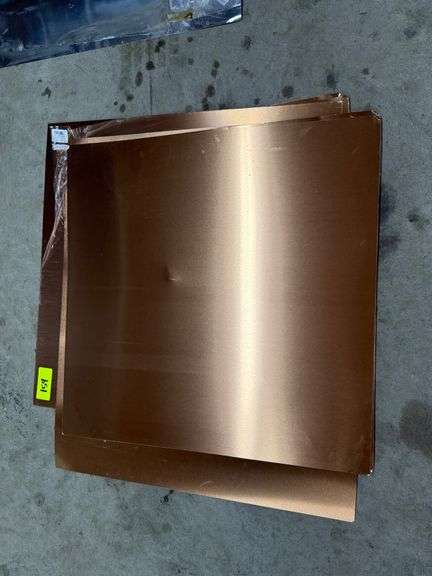 Lot - Assorted Copper Colored Aluminum Sheets image